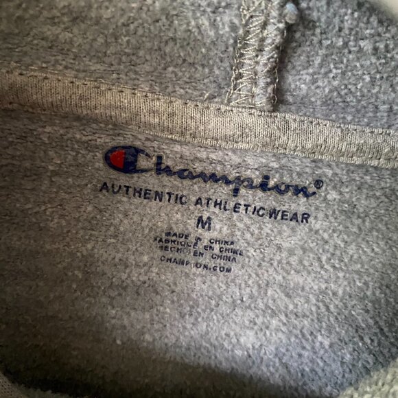 Champion Hoodie Sweatshirt Girls Size Medium Gray Cozy Hooded Pullover - Picture 4 of 6